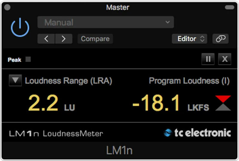 TC Electronic LM1 - Stereo Loudness Meter