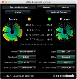 TC Electronic LC6N - Loudness Corrector