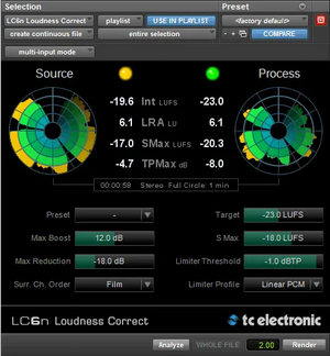 TC Electronic LC6N - Loudness Corrector
