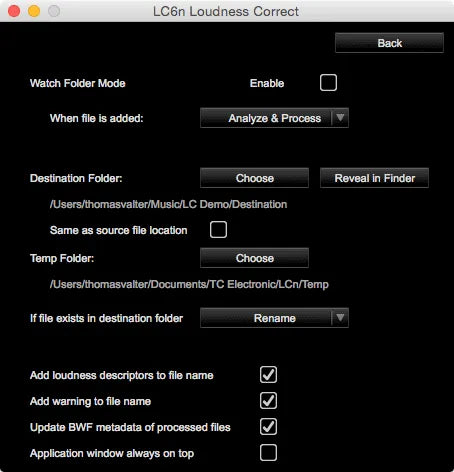 TC Electronic LC6N - Loudness Corrector