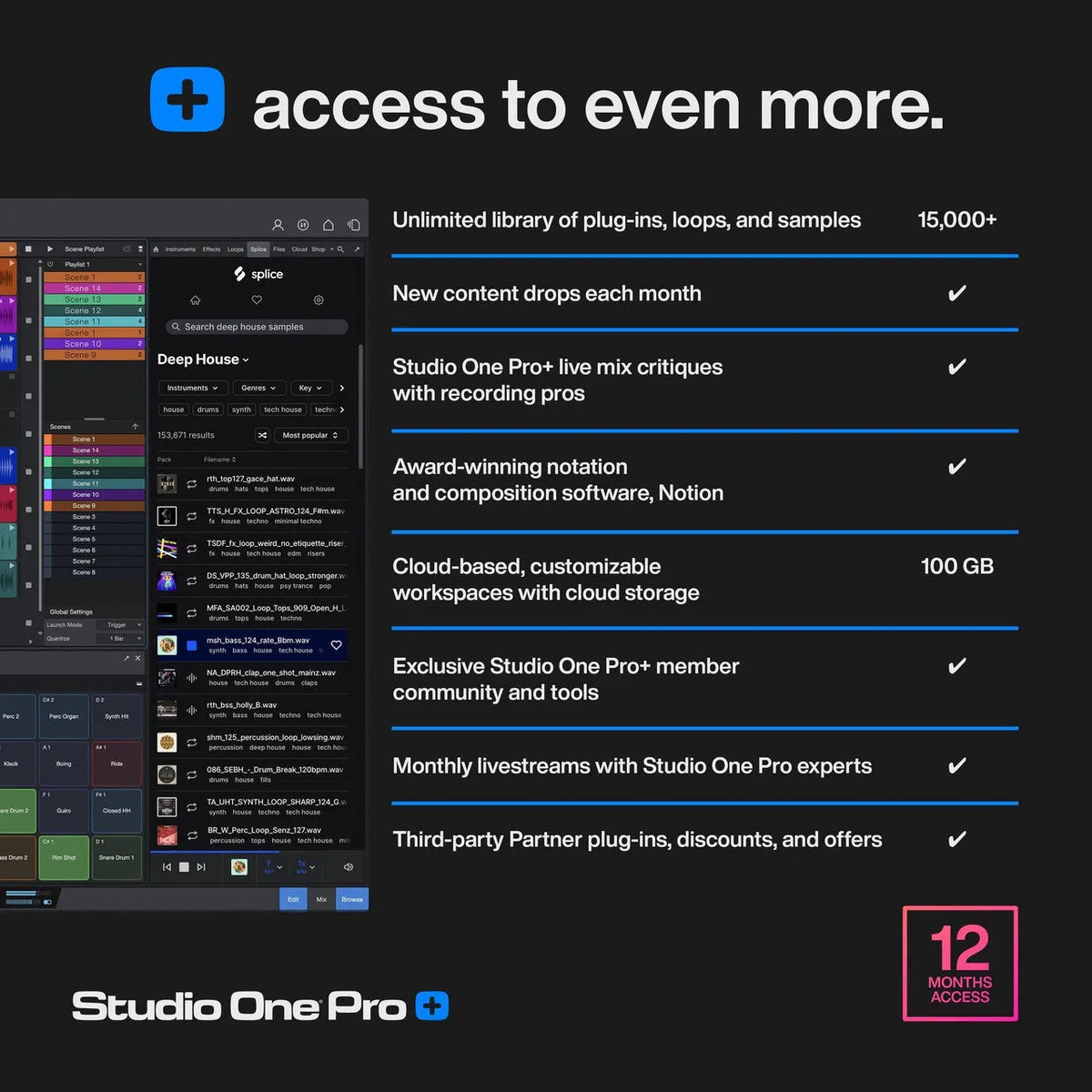 PreSonus Studio One Pro 7 and 12 Months Studio One Pro+