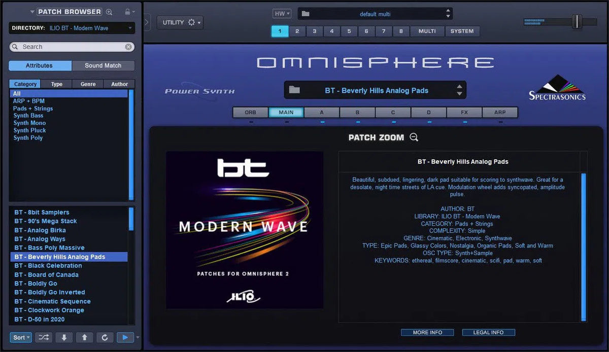ILIO BT - Modern Wave Patches for Omnisphere 2