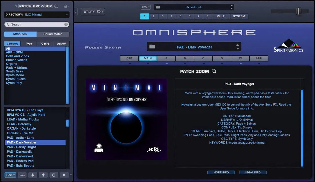 ILIO Minimal - Patches for Omnisphere 2