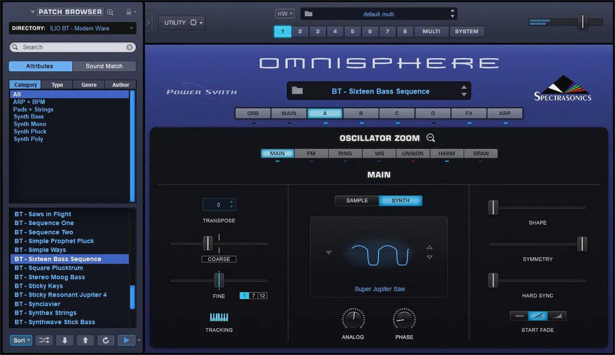 ILIO BT - Modern Wave Patches for Omnisphere 2