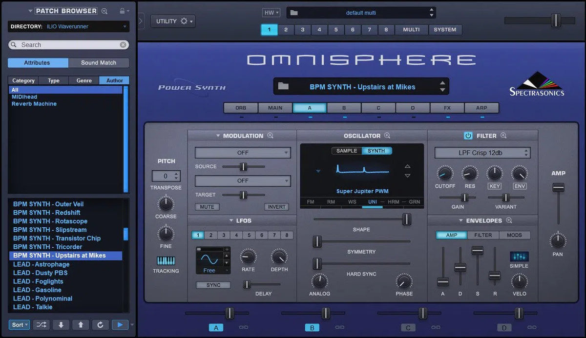 ILIO Waverunner - Patches for Omnisphere 2
