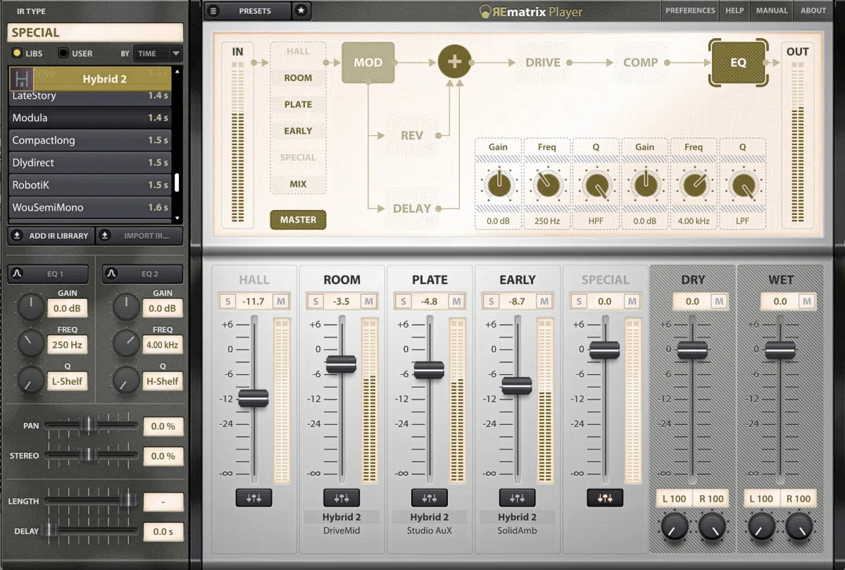 Overloud Hybrid Platinum 2 - IR Library for REmatrix