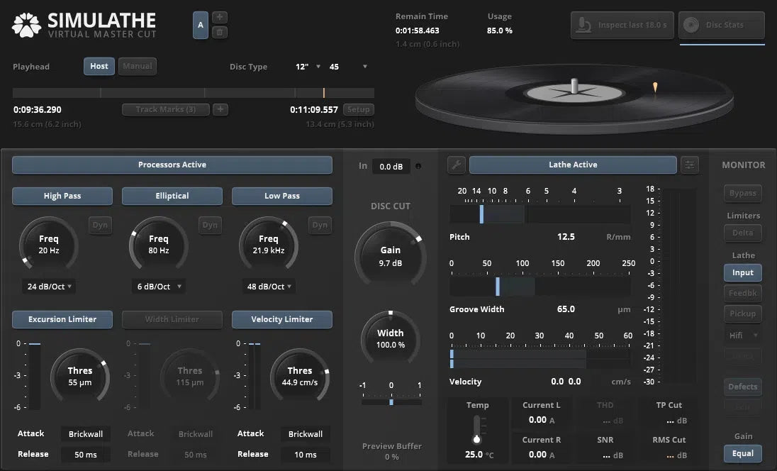 Tokyo Dawn Labs TDR SimuLathe CUT