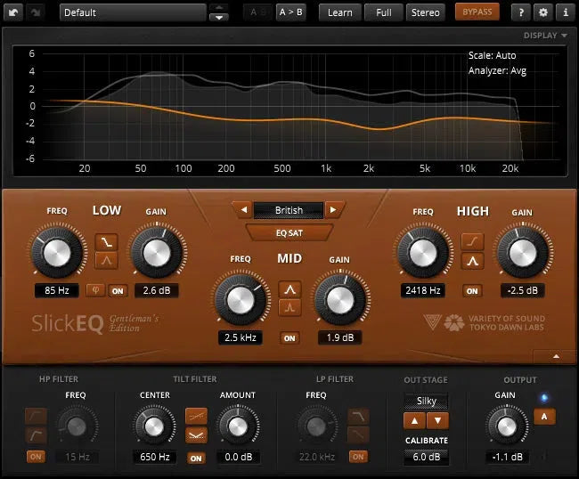Tokyo Dawn Labs TDR VOS SlickEQ - Gentleman&#39;s Edition