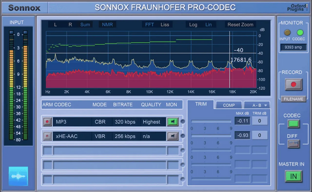 Sonnox Fraunhofer Pro-Codec