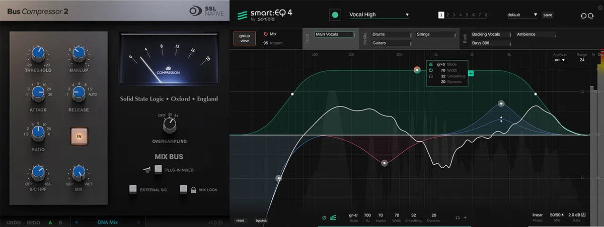 SSL Bus Compressor 2 + Sonible smart:EQ 4 Bundle