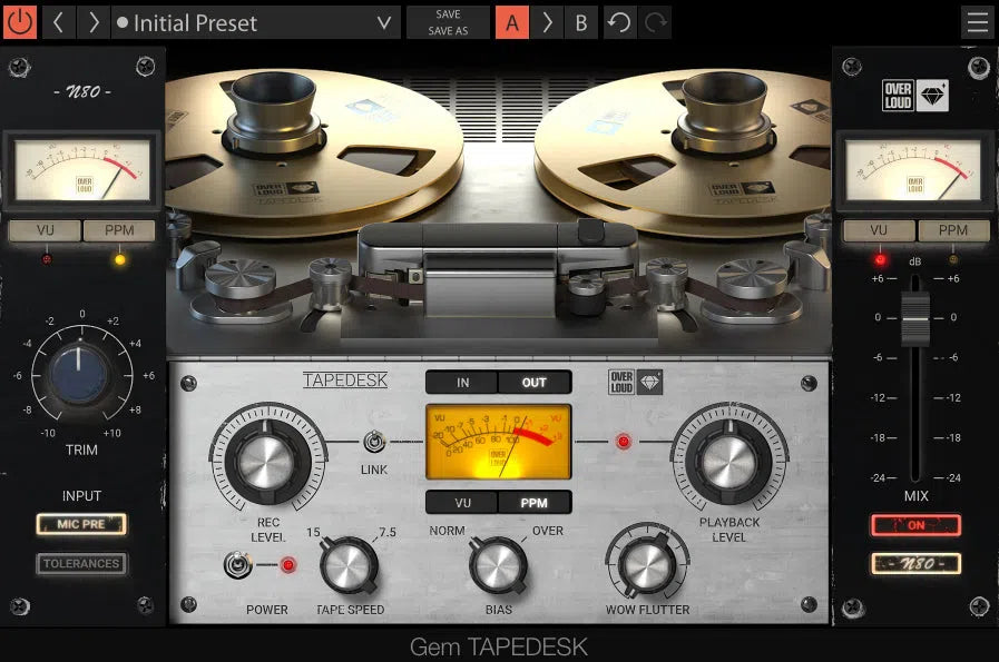 Overloud Gem TAPEDESK