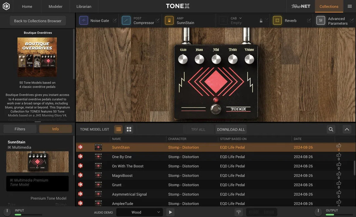IK Multimedia TONEX Boutique Overdrives