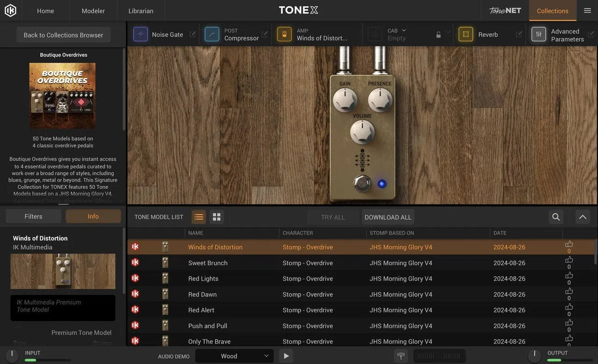 IK Multimedia TONEX Boutique Overdrives
