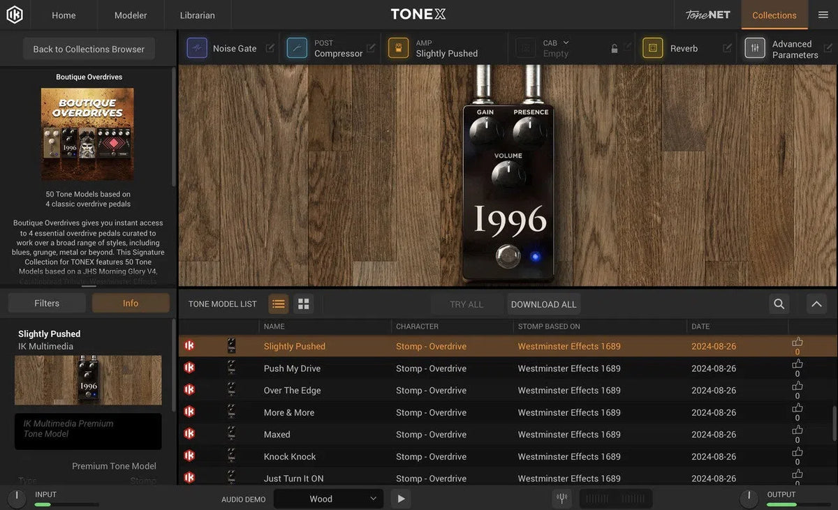 IK Multimedia TONEX Boutique Overdrives