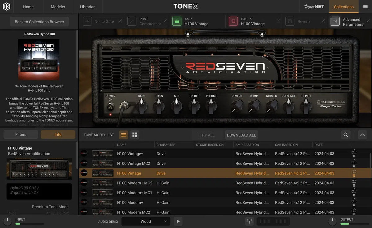 IK Multimedia TONEX RedSeven Hybrid100