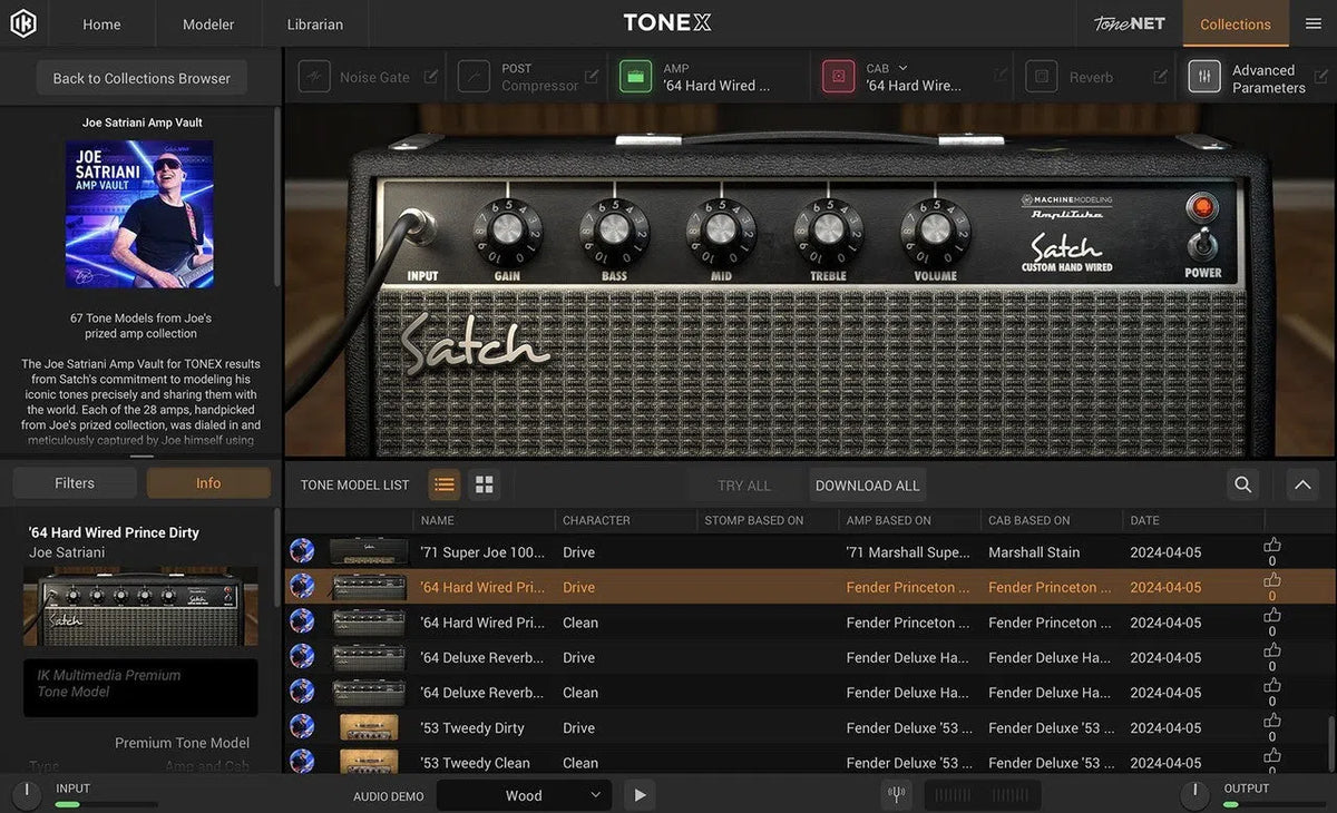 IK Multimedia TONEX Joe Satriani Amp Vault