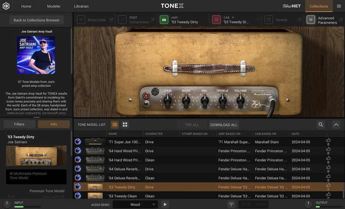 IK Multimedia TONEX Joe Satriani Amp Vault