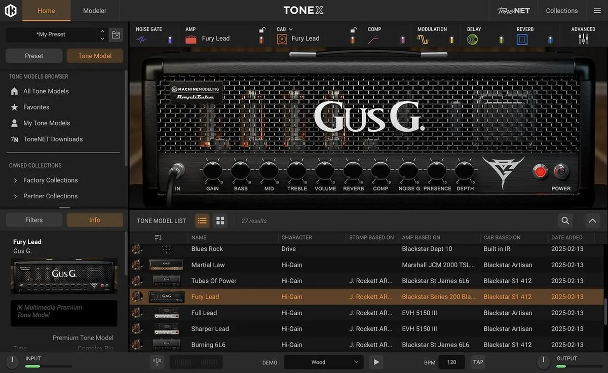 IK Multimedia Amplitube TONEX Signature Collections Vol 1