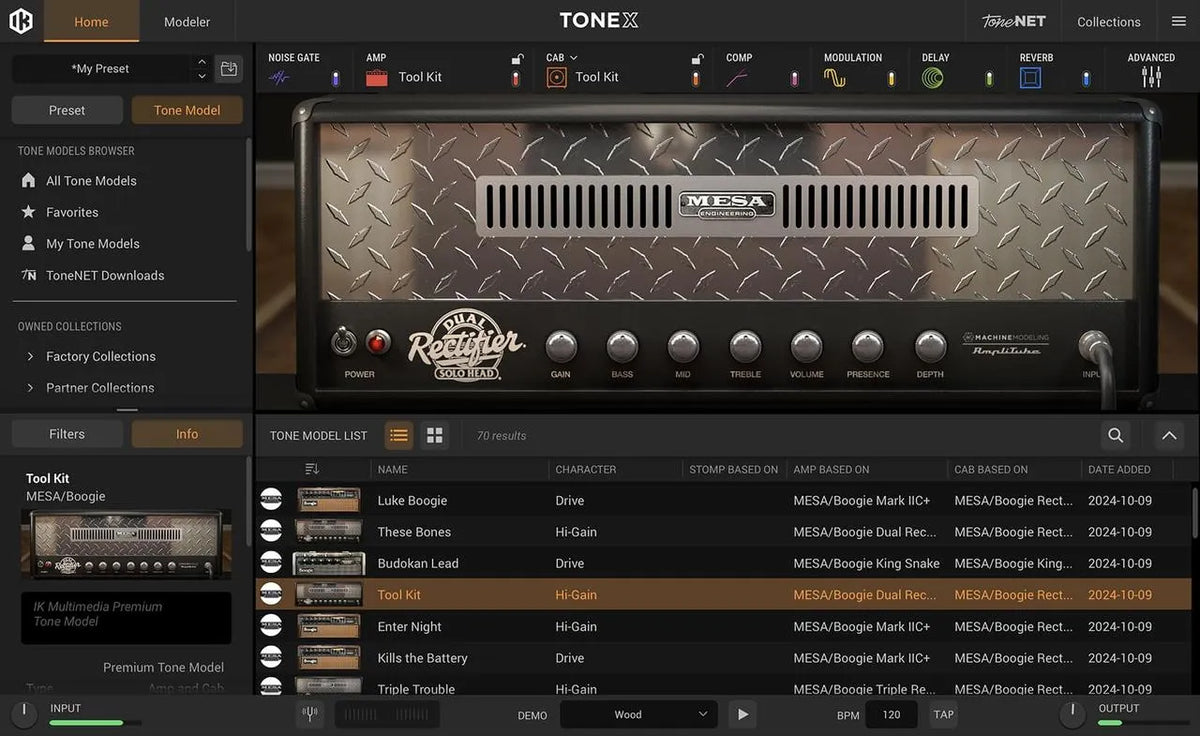 IK Multimedia Amplitube TONEX Signature Collections Vol 1