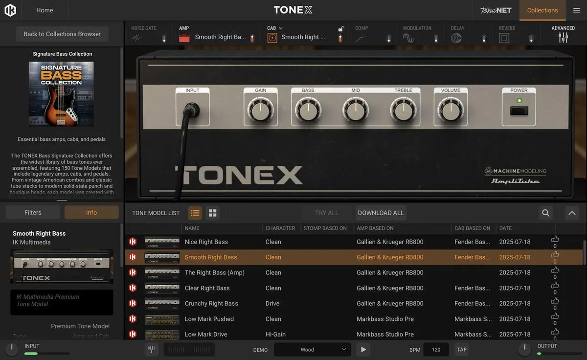 IK Multimedia TONEX Bass Signature Collection