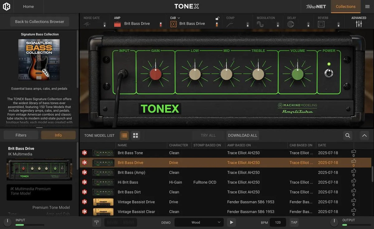 IK Multimedia TONEX Bass Signature Collection