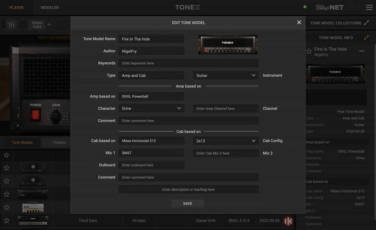 IK Multimedia Amplitube TONEX