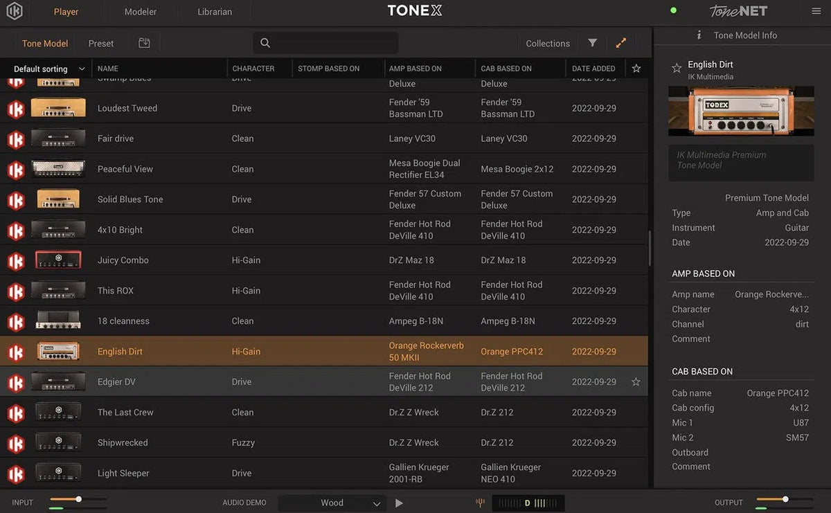 IK Multimedia Amplitube TONEX Crossgrade