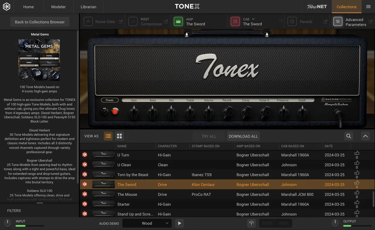IK Multimedia TONEX Metal Gems