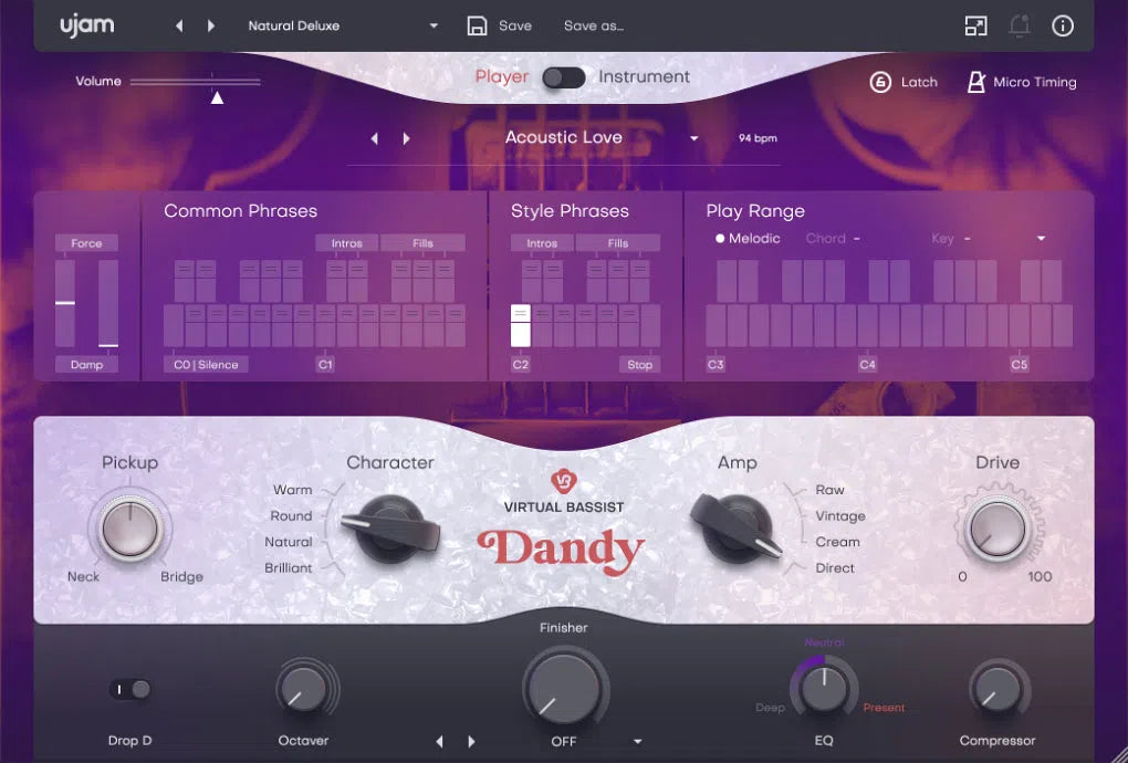 UJAM Virtual Bassist DANDY Loyalty