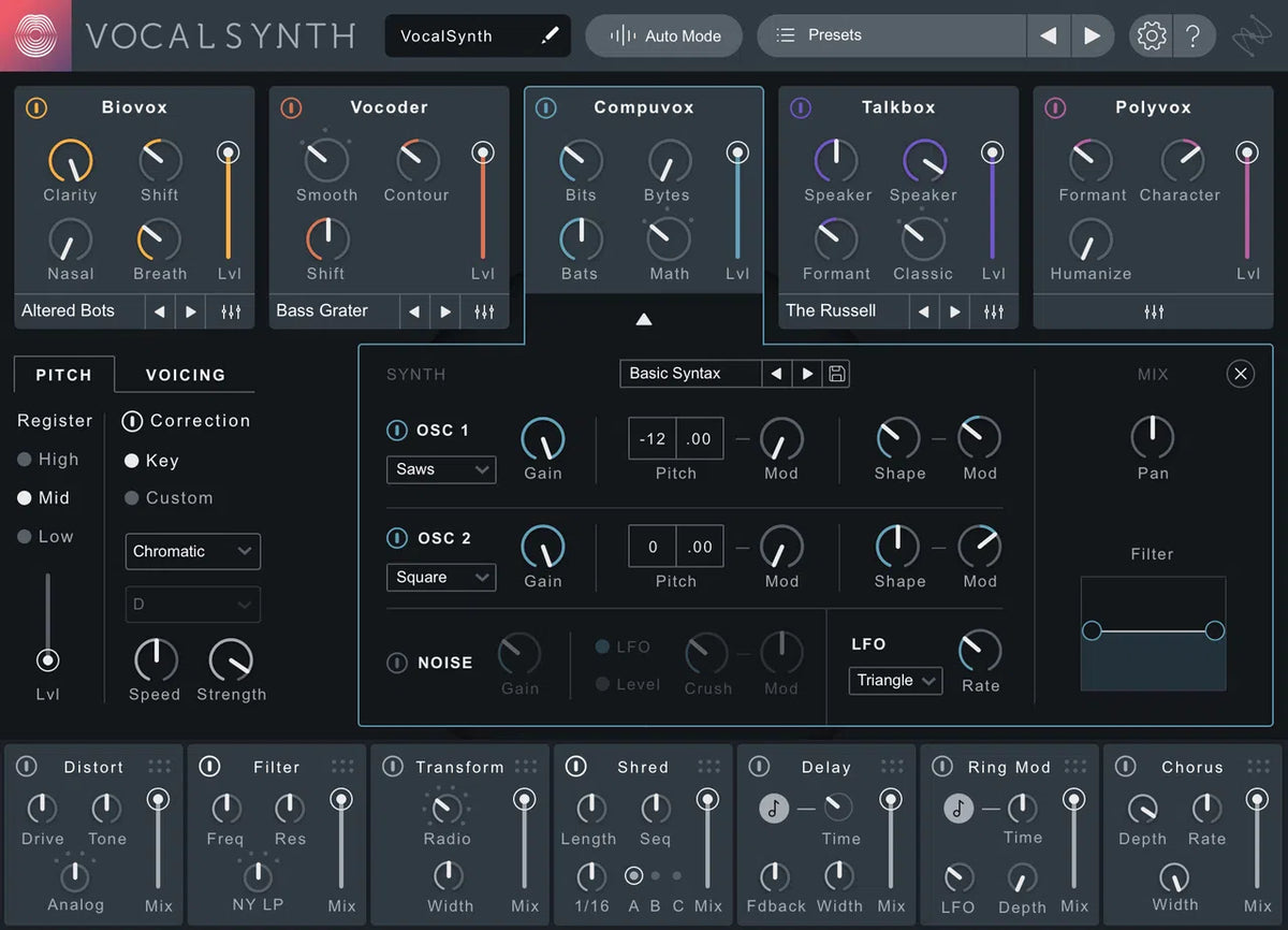 iZotope VocalSynth 2