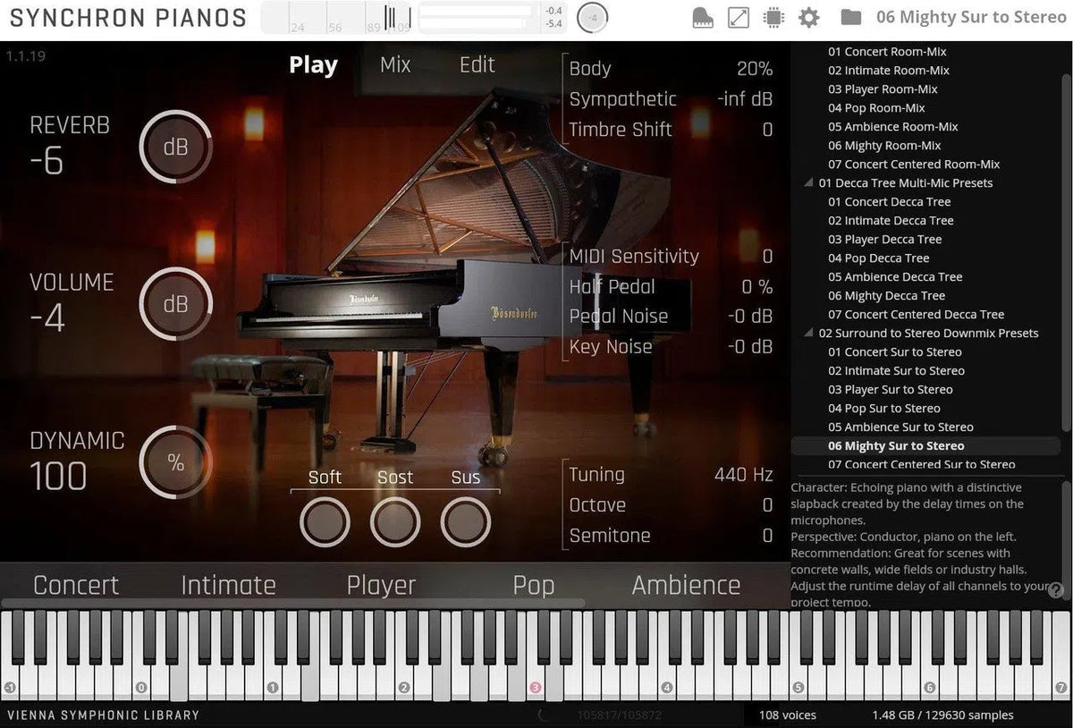 Vienna Synchron Bösendorfer Imperial Standard
