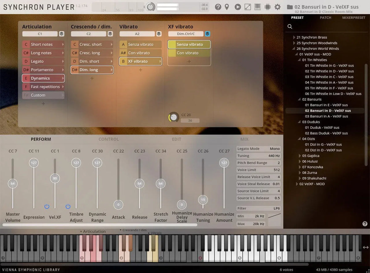 Vienna Synchron Bansuris Upgrade to Full Library