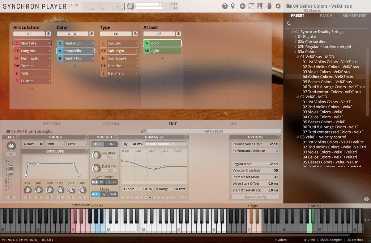 Vienna Synchron Duality Strings (Colors) Full Library