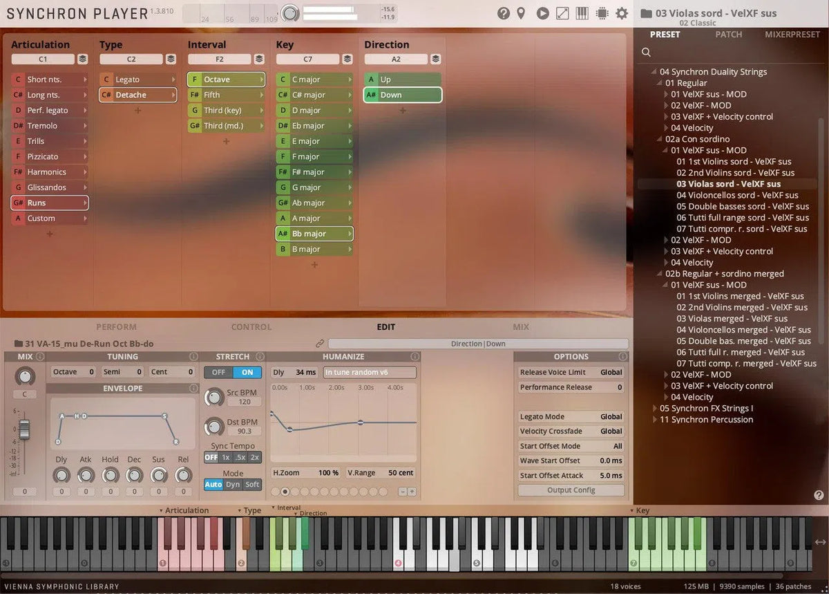 Vienna Synchron Duality Strings (Sordino) Full Library