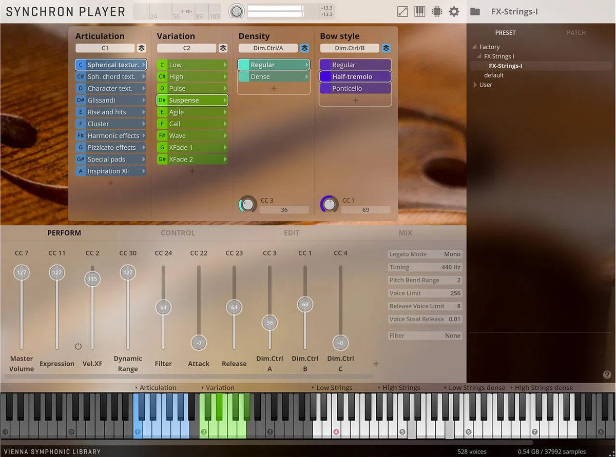 Vienna Synchron FX Strings Standard Library
