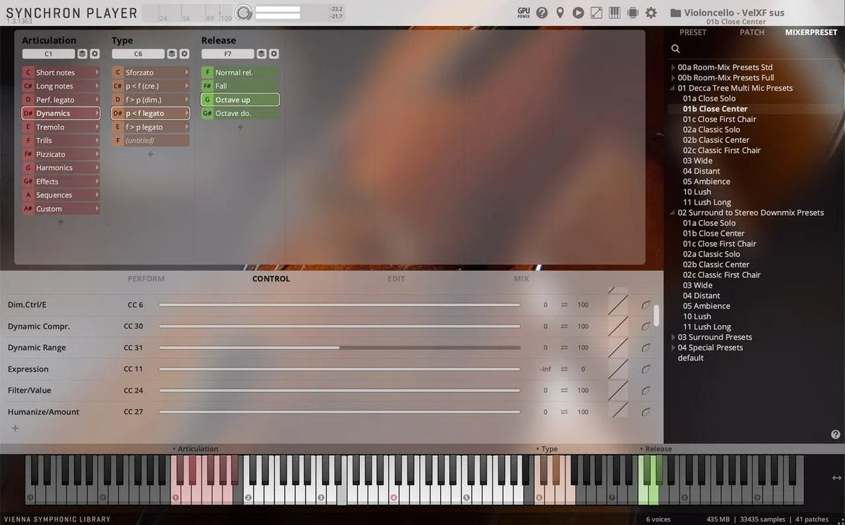 Vienna Synchron Solo Cello Standard Library