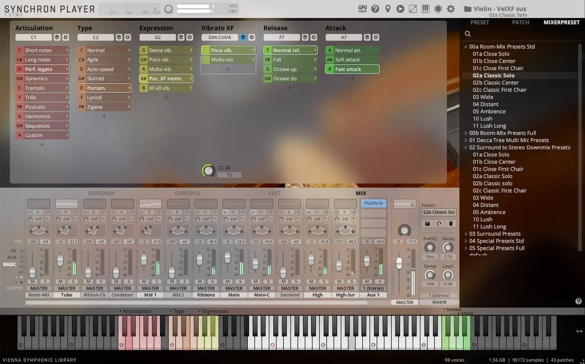 Vienna Synchron Solo Violin Standard Library