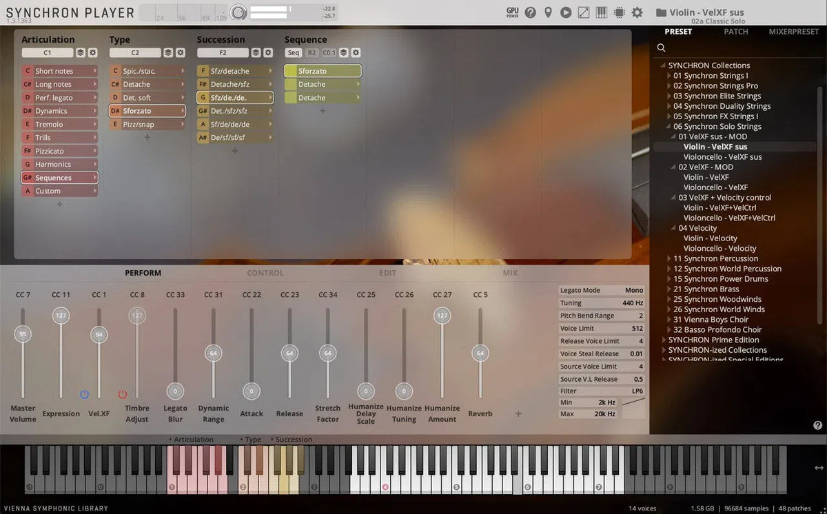 Vienna Synchron Solo Violin Full Library