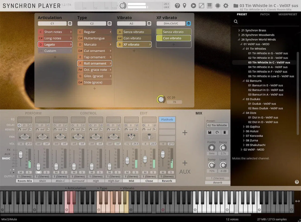 Vienna Synchron Tin Whistles Full Library