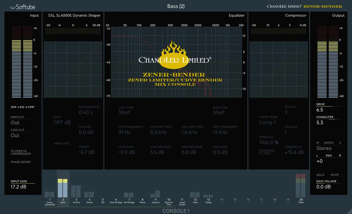 Softube Chandler Limited Zener-Bender for Console 1